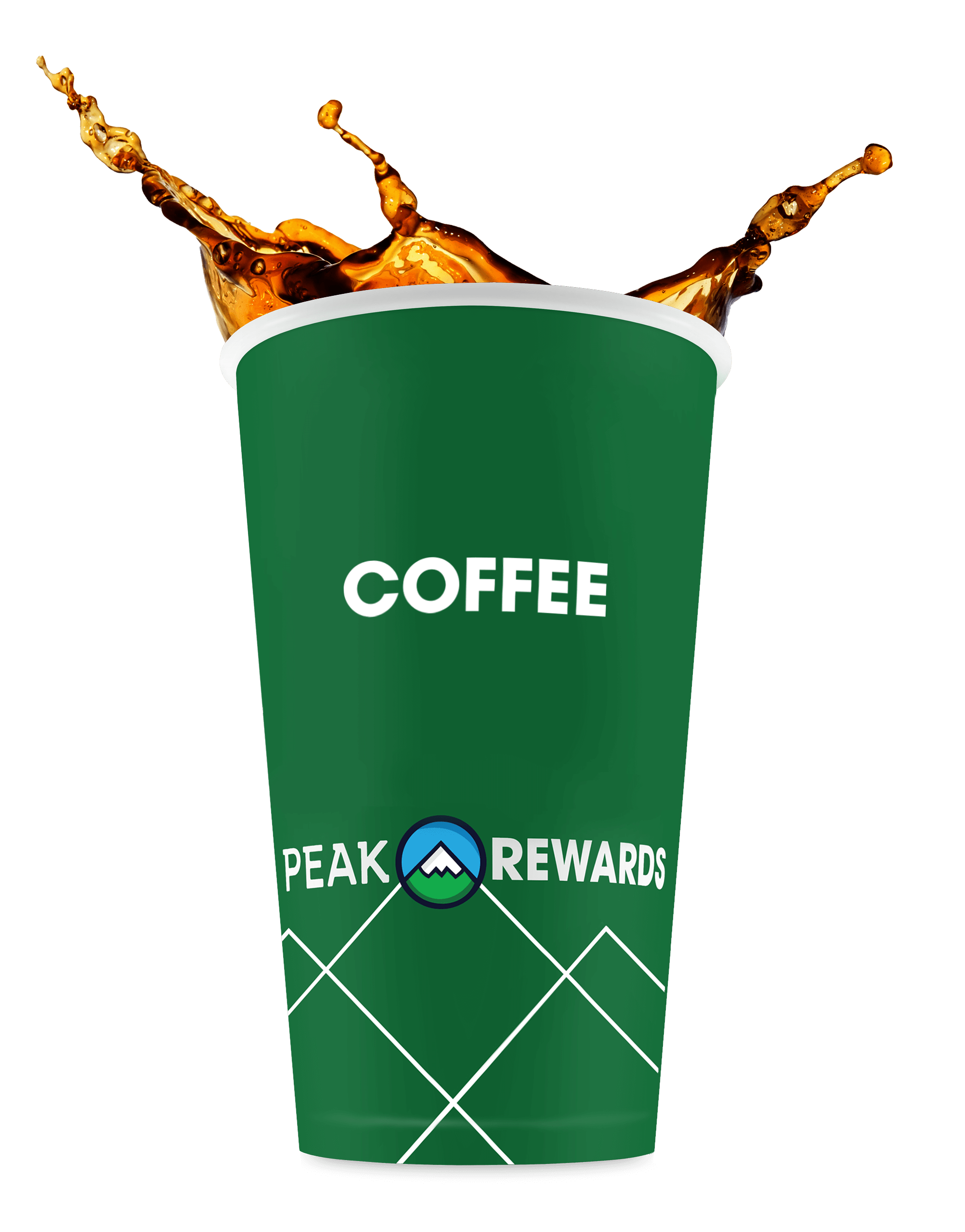 Peak Rewards Coffee Cup Splash